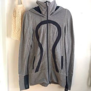 Lululemon funnel neck hoodie.